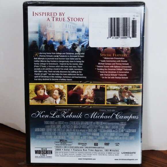Thomas Kinkade's CHRISTMAS COTTAGE DVD Love is the Brightest Light of All - Picture 2 of 4